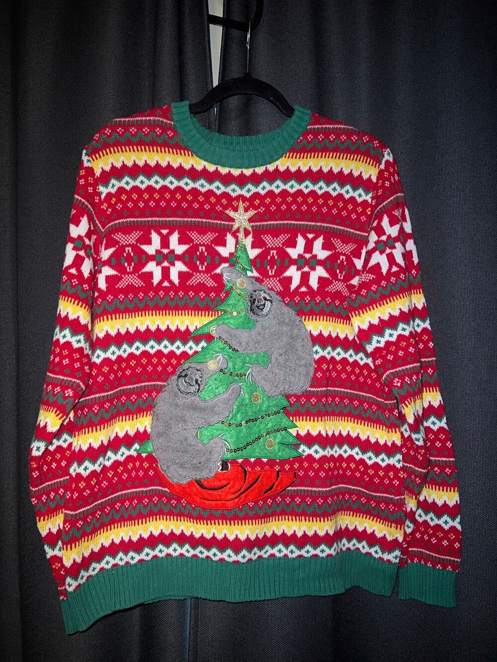 Ugly Christmas Sweater Xmas Size Medium Sloth
